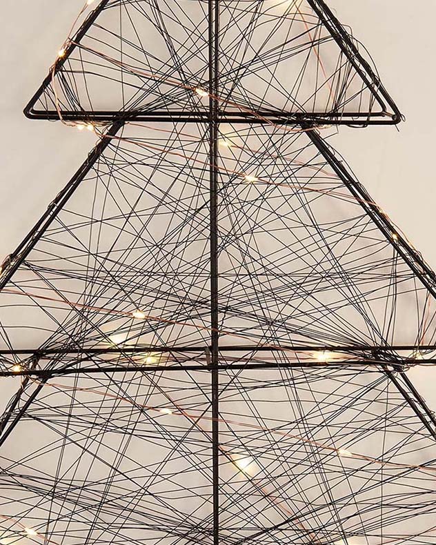 Copper Wire Christmas Tree Light
