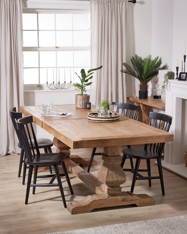 Rustic Reclaimed Elm Refectory Dining Table