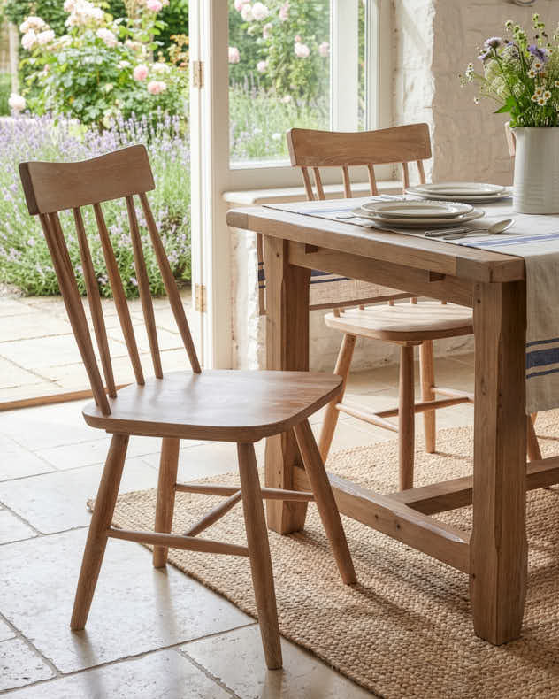 Set of 2 Turner Spindle Back Chairs