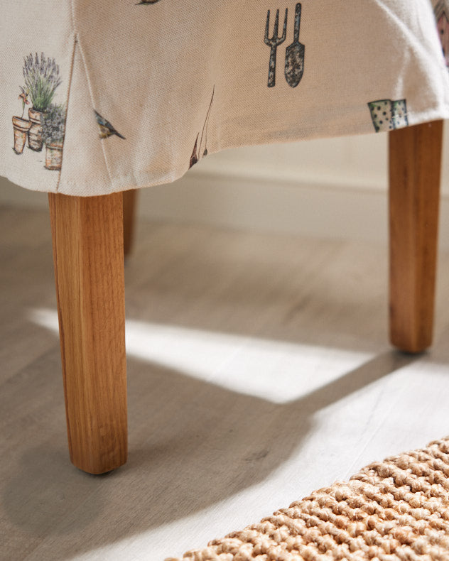 Dining Chairs - Set of 2 Country Print Dining Chairs
