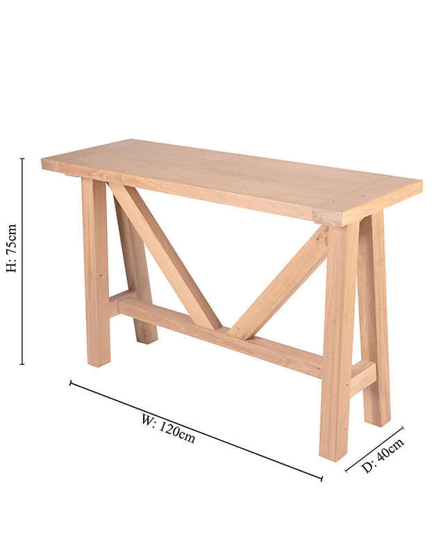 Harrogate Oak Console Table