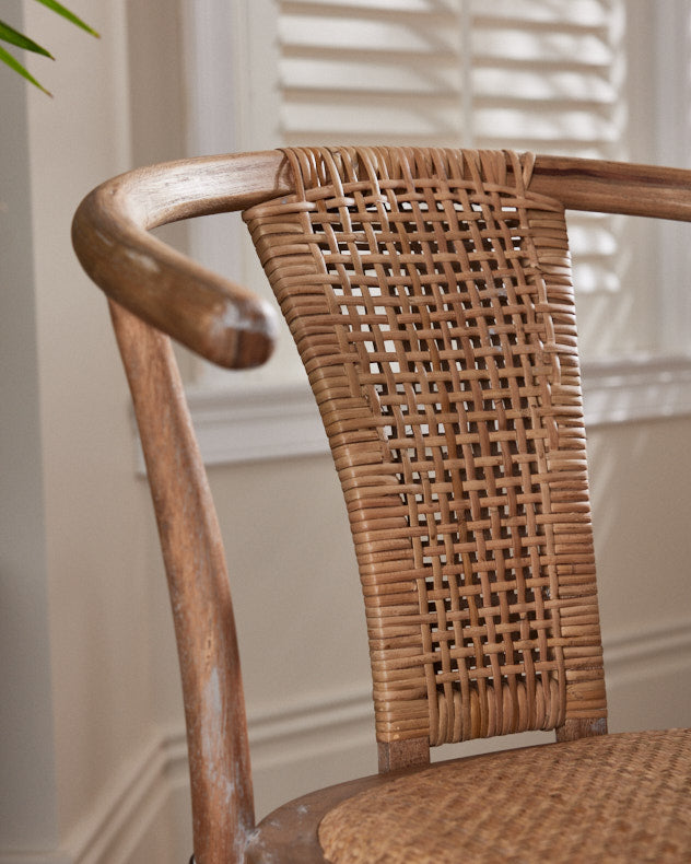 Provence Wicker Carver Chair