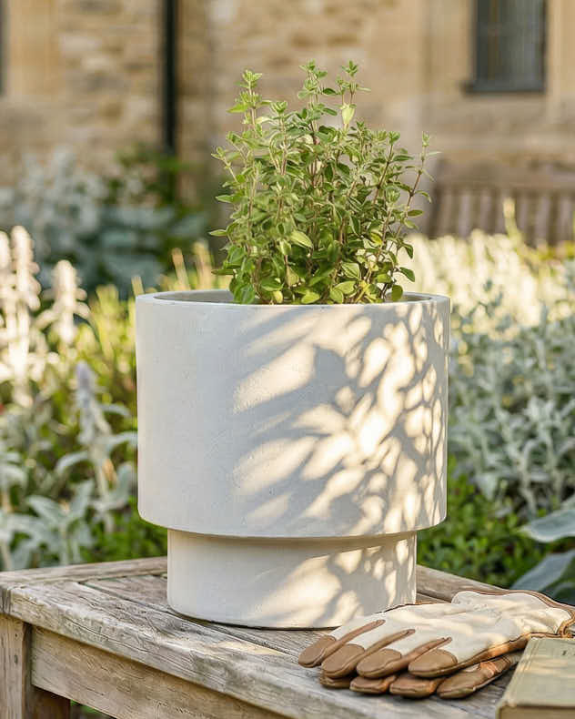 Pots &amp; Planters Medium - Noma Beige Planter Collection