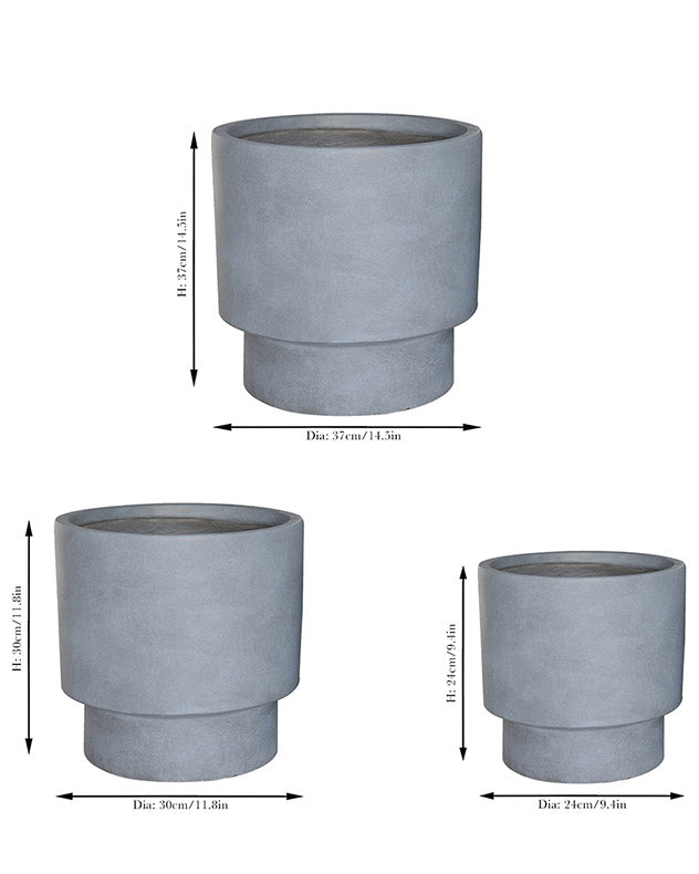 Pots &amp; Planters - Noma Grey Planter Collection