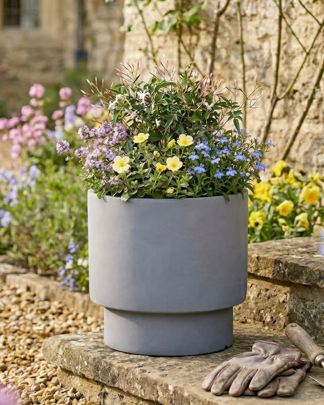 Pots &amp; Planters Set of 3 - Noma Grey Planter Collection