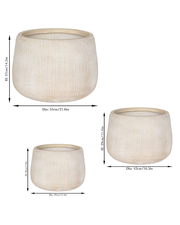 Kalo Striped Planter Collection