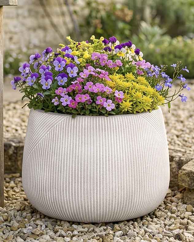 Pots & Planters Medium - Kalo Striped Planter Collection