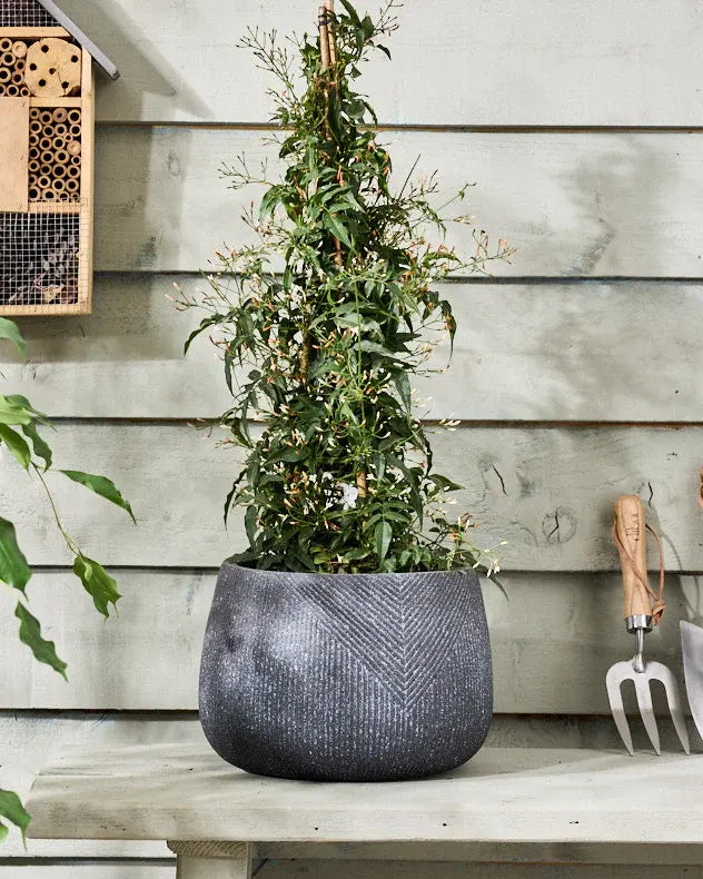 grey planter