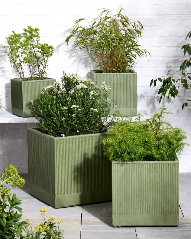 Agri Green Ribbed Planter Collection
