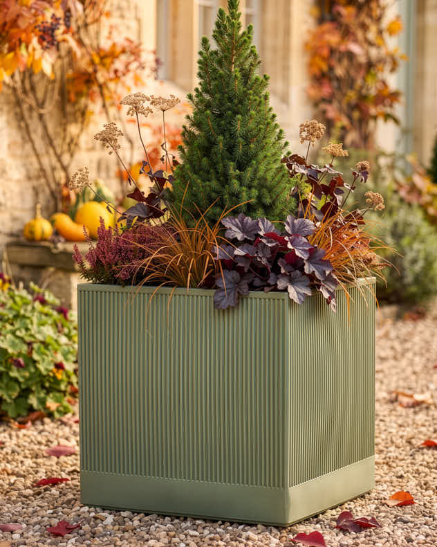 Agri Green Ribbed Planter Collection