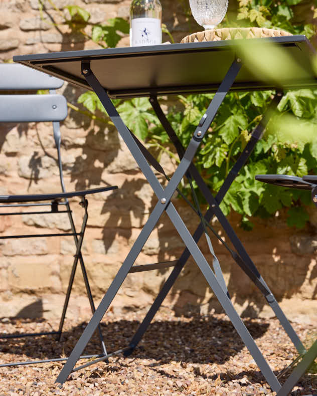 Grey 2 Person Garden Bistro Set