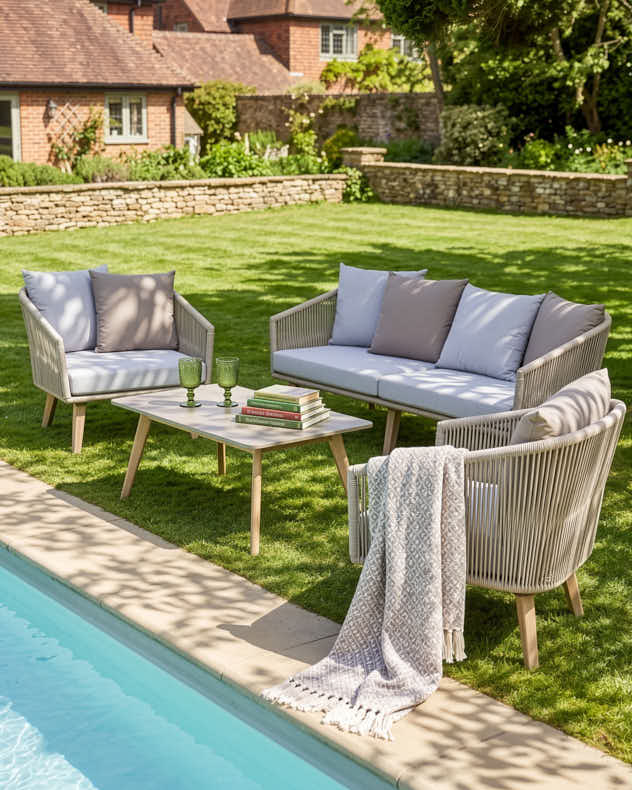 Marstrand Four Piece Garden Lounge Set
