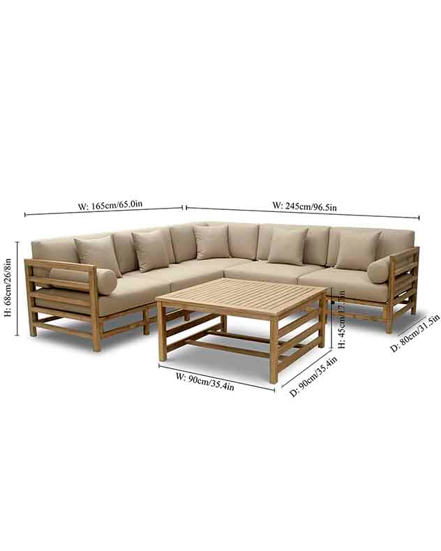 Burbank Garden Corner Furniture Set