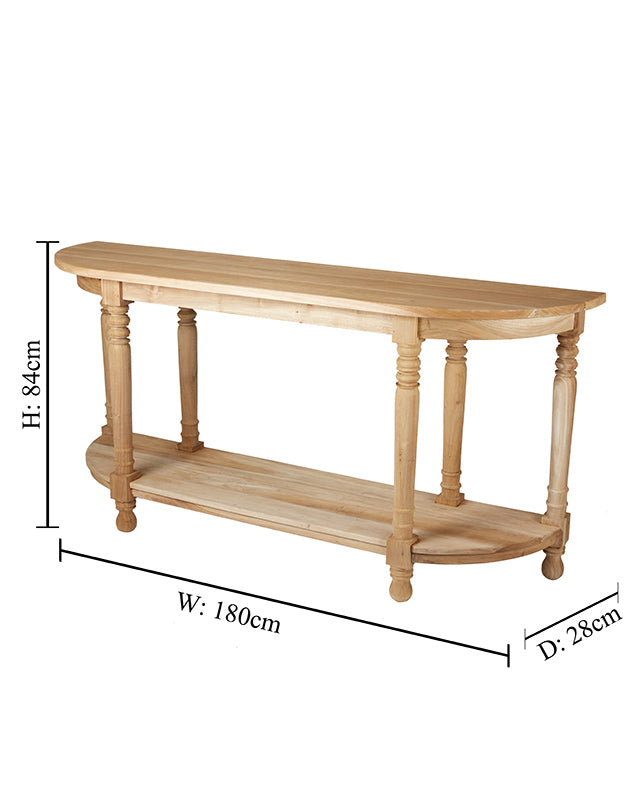 Loire Mahogany Console Table