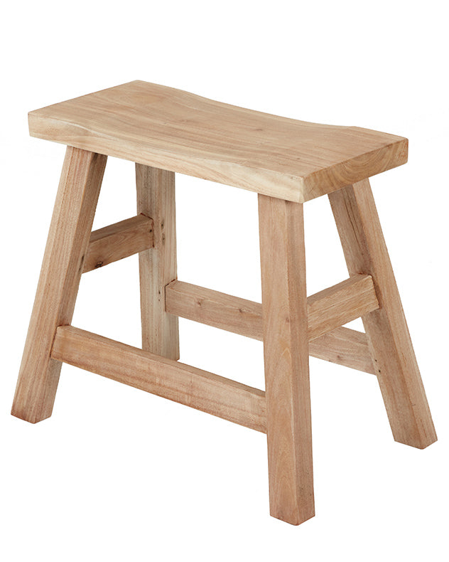 Wood on sale saddle stool