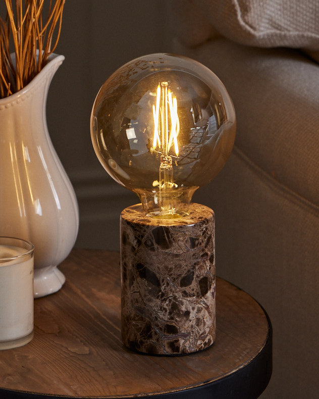 Brown shop marble lamp