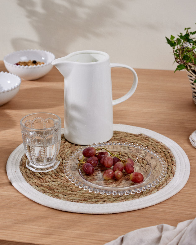 Boho Round Woven Rattan Placemat