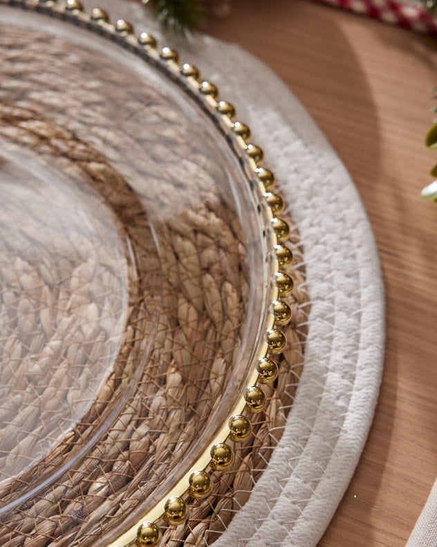 Brushed selling Gold Charger Plates. Set of 3 (Buy 2 get 1 free).