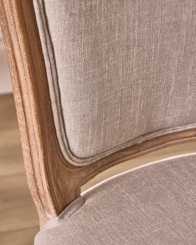Set of 2 Loire Linen Dining Chairs