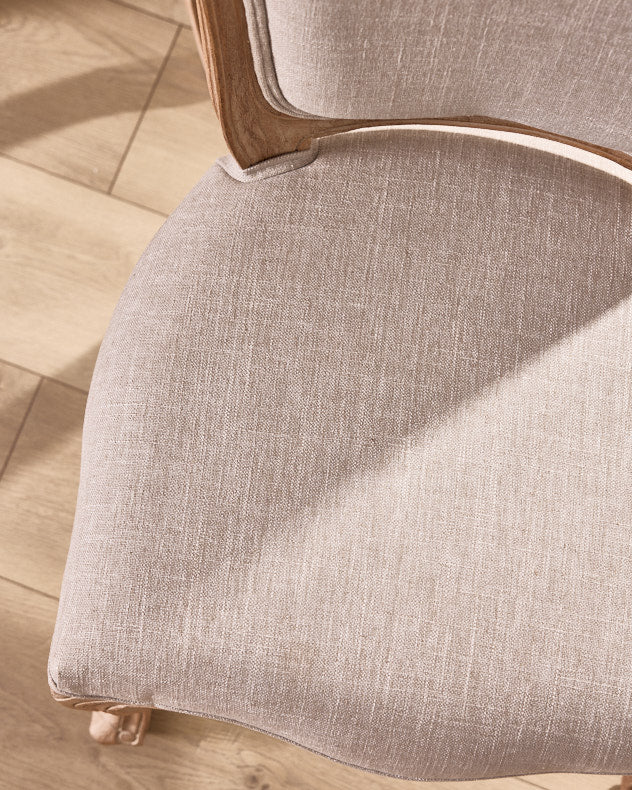 Set of 2 Loire Linen Dining Chairs