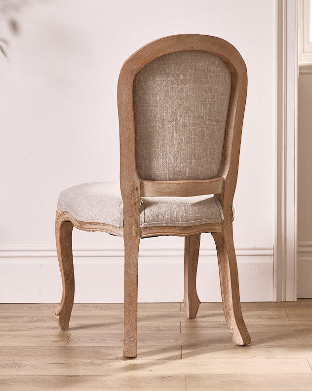 Set of 2 Loire Linen Dining Chairs