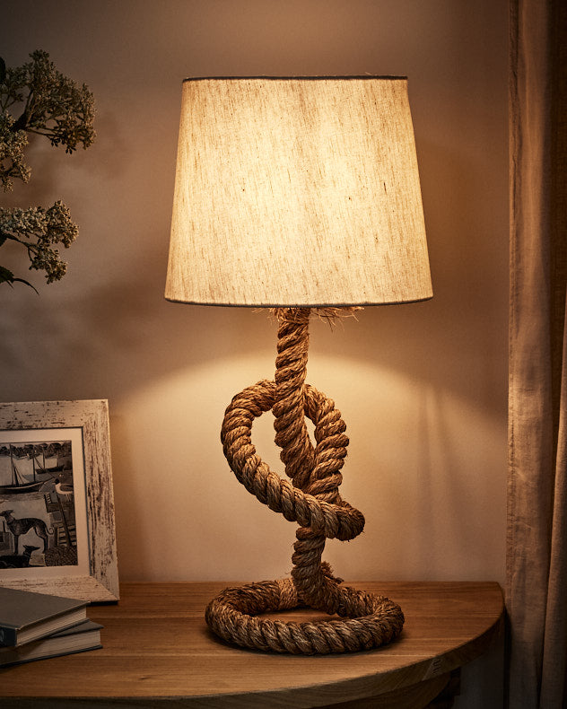 Lampe de table Rockport en corde nouée