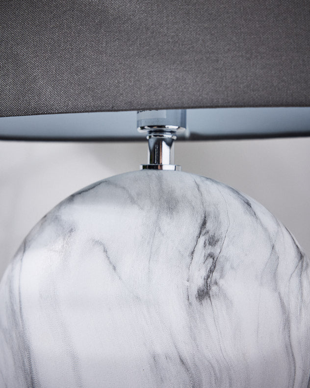 Vermont Marble Effect Ceramic Table Lamp