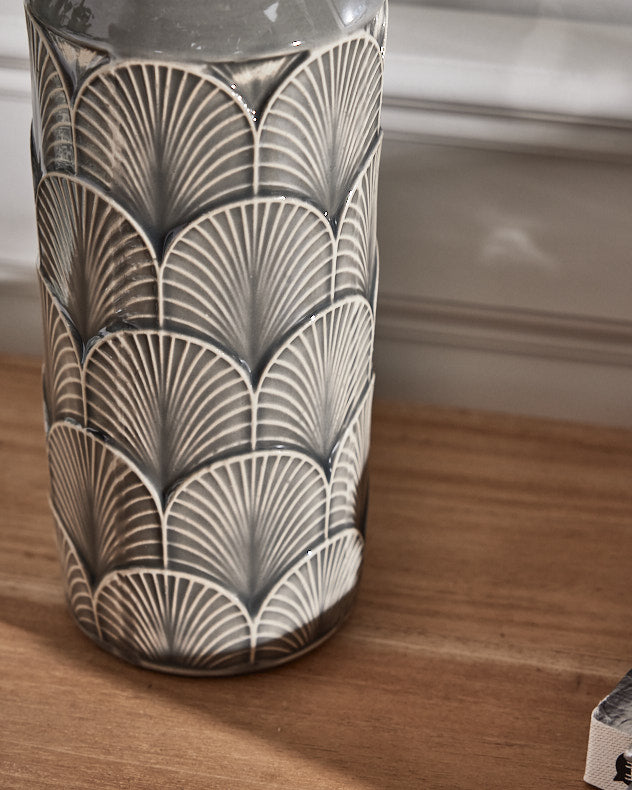 Hudson Embossed Ceramic Table Lamp