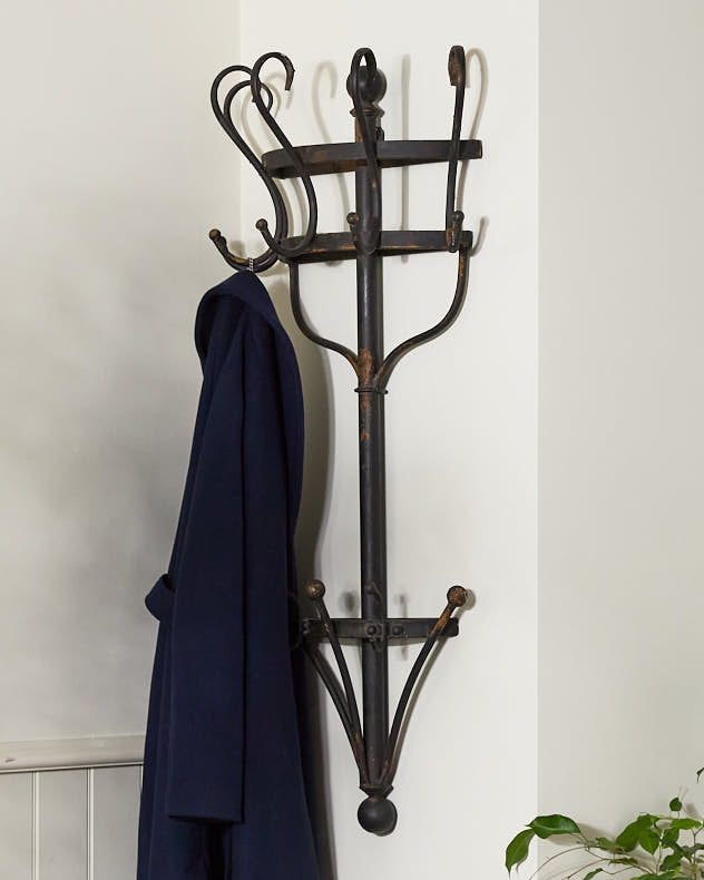 Antique Effect Wall Coat Rack