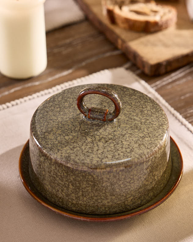 Alabaster Circular Butter Dish