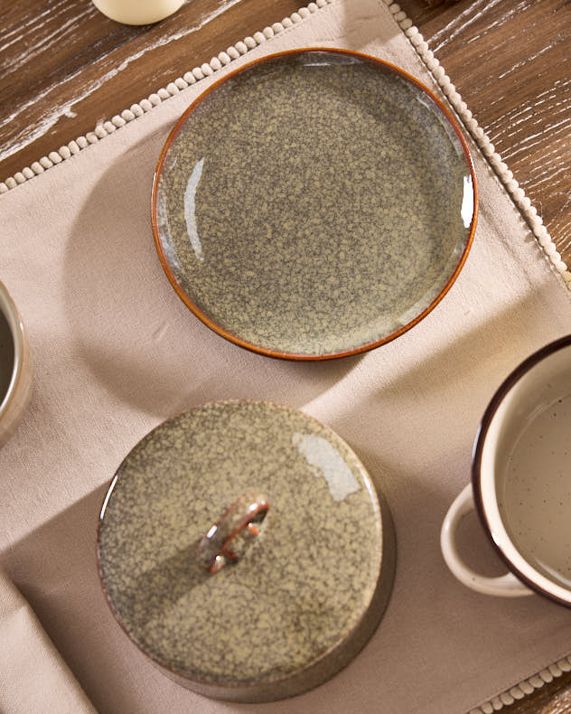 Alabaster Circular Butter Dish | Serveware | Dibor