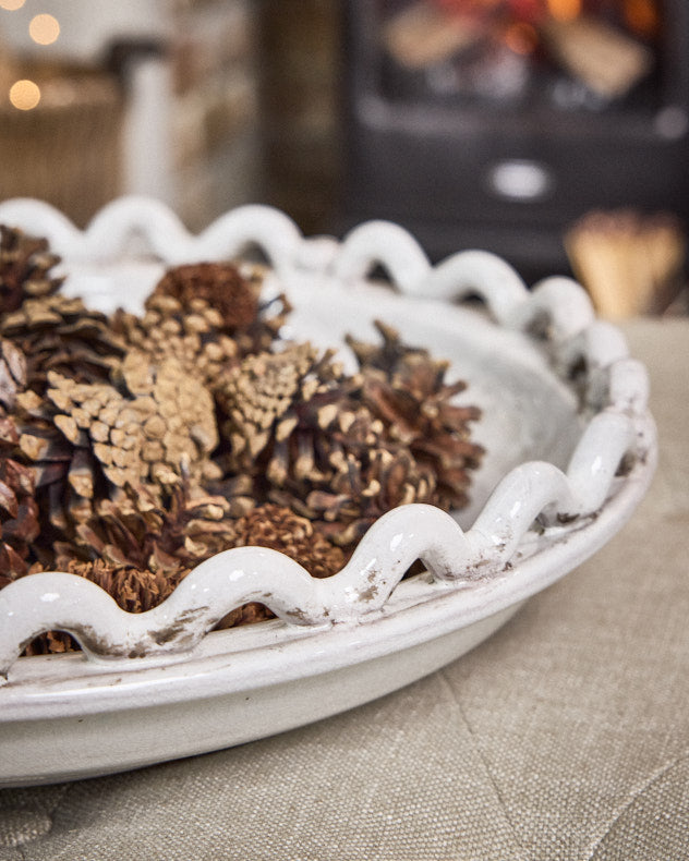 Ceramic Wave Potpourri Dish