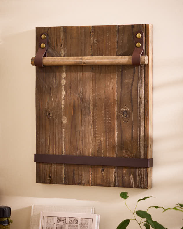 Recycled Wood Kitchen Noticeboard