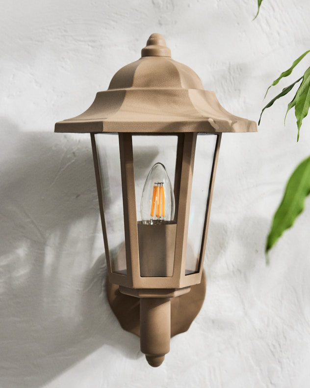 Mains powered garden wall lights hotsell