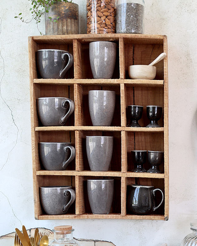 12 Compartment Wall Shelf