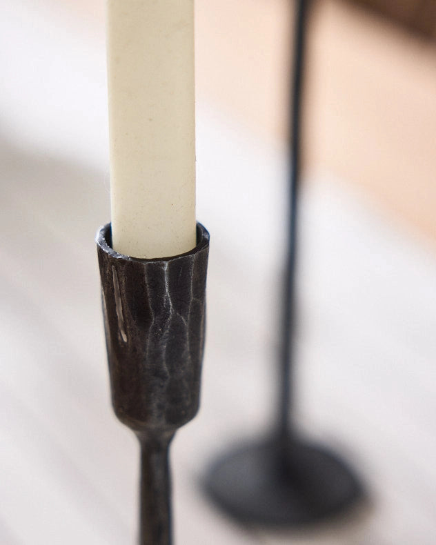 Black Candle Holder Closeup