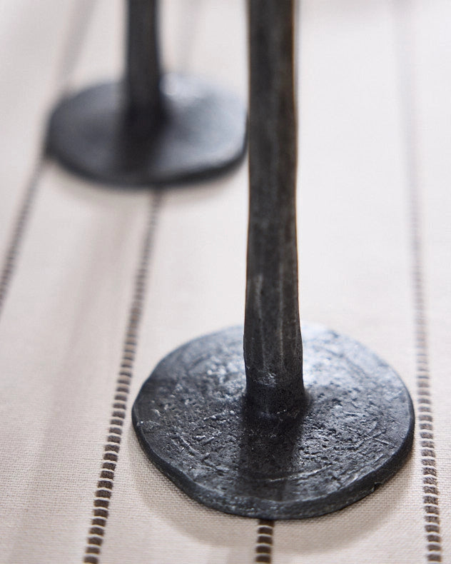 Black candle stand