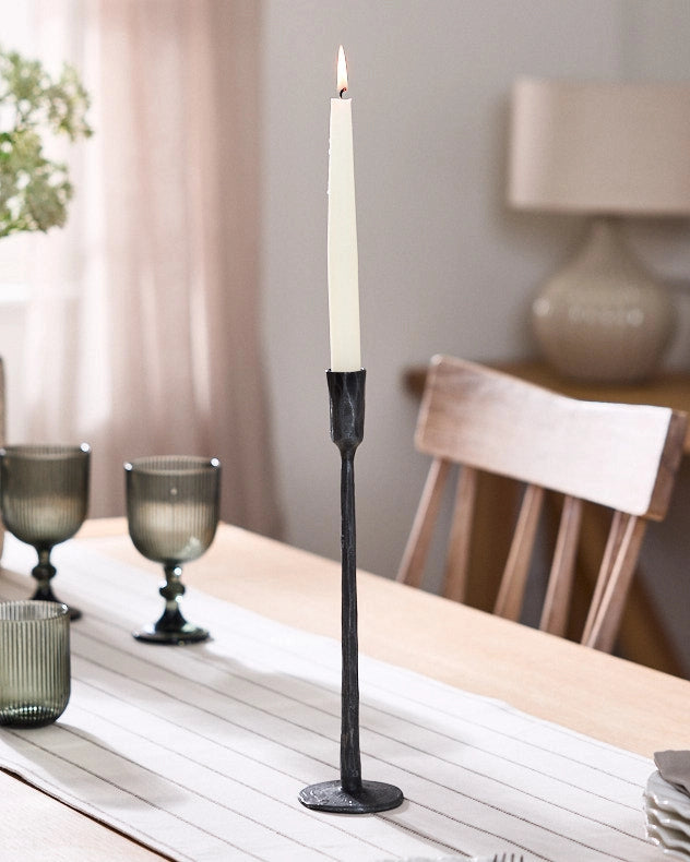 Black taper candle holders