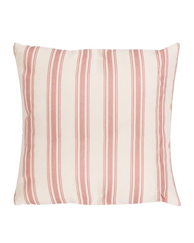 Rose Blush Stripe Cotton Cushion 50cm
