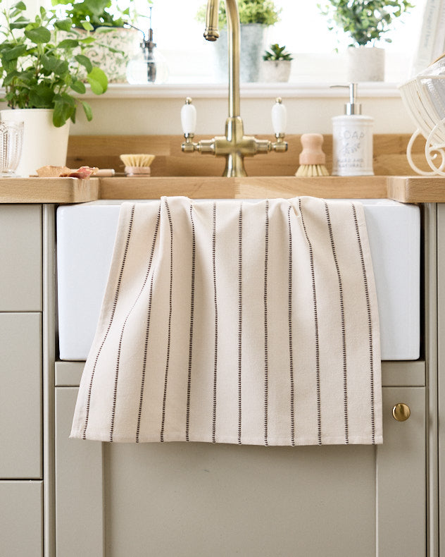 3pc French Stripe Cotton Kitchen Set