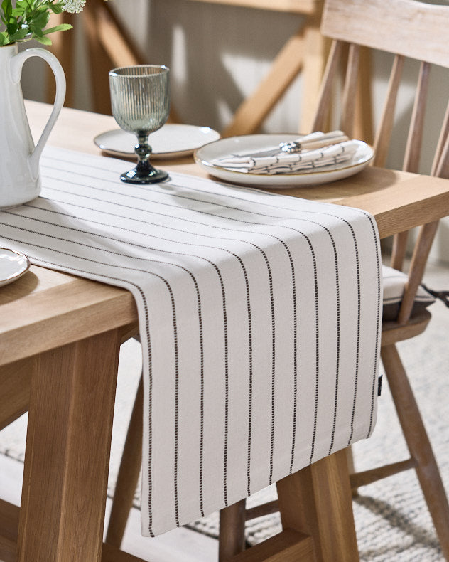 French Stripe Cotton Table Runner