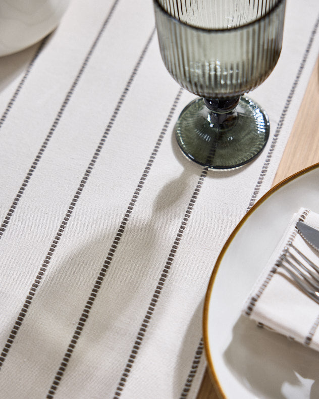 French Stripe Cotton Table Runner