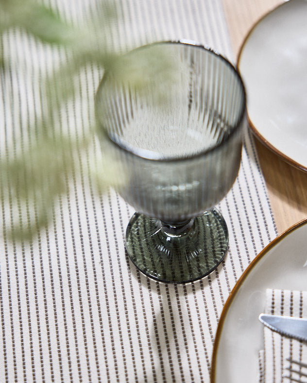 Ticking Stripe Cotton Table Runner