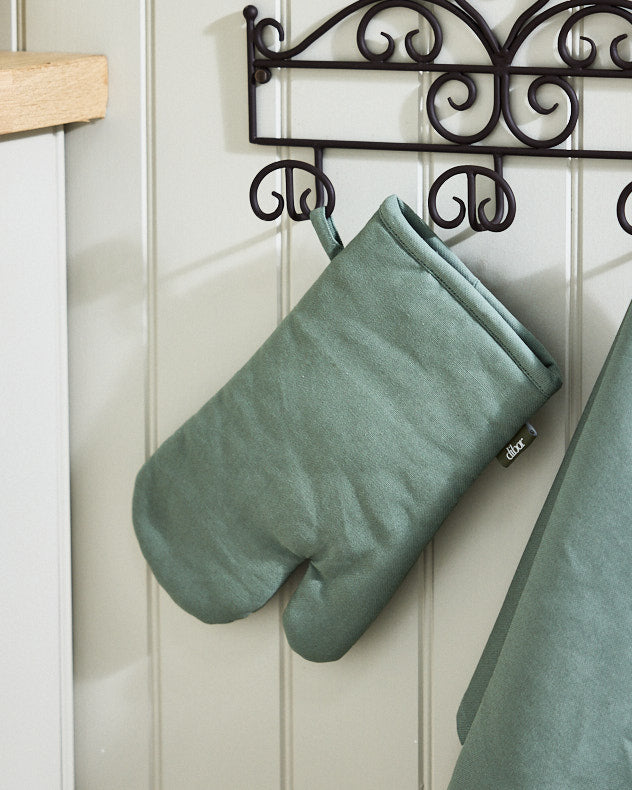 Forest Green Cotton Oven Glove