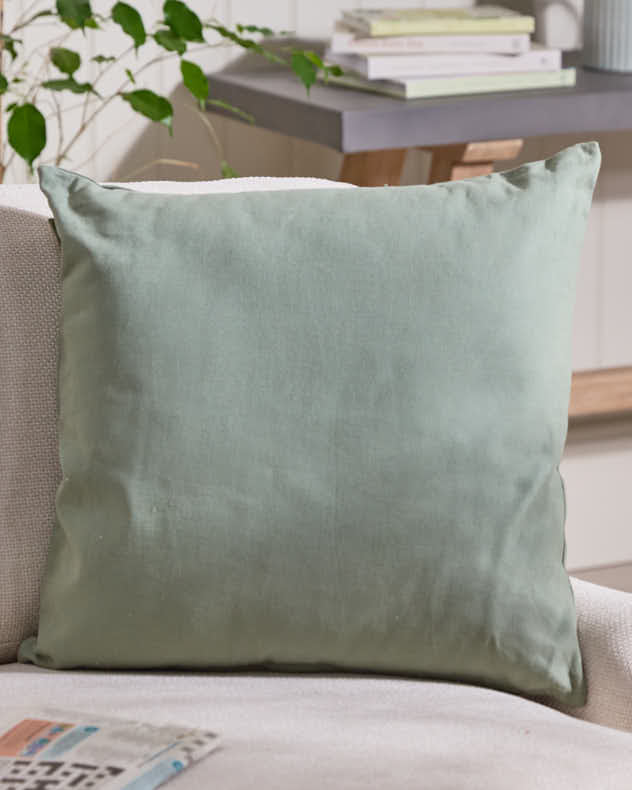 100% Cotton Indoor Scatter Cushions - Dibor - Brown Seat Pads