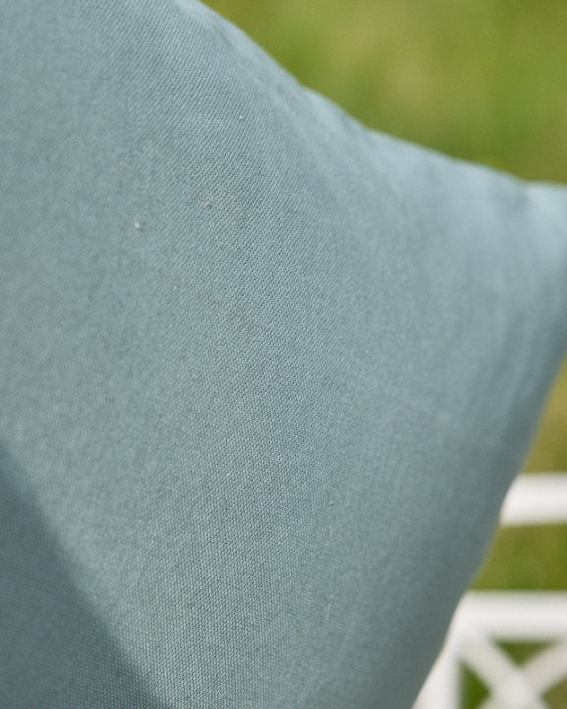 Forest Green Plain Cotton Cushion