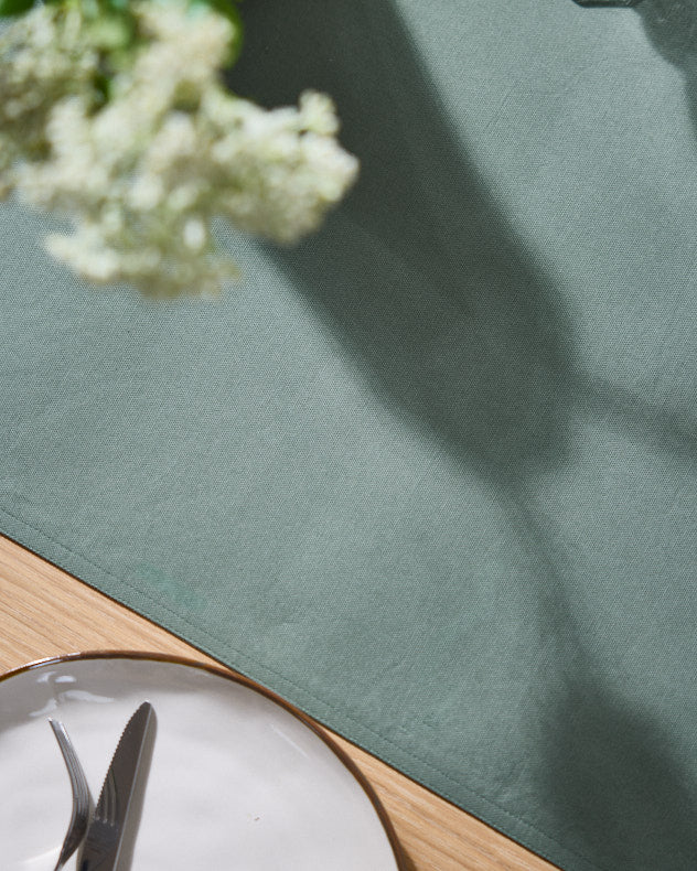 Personalised Forest Green Table Runner