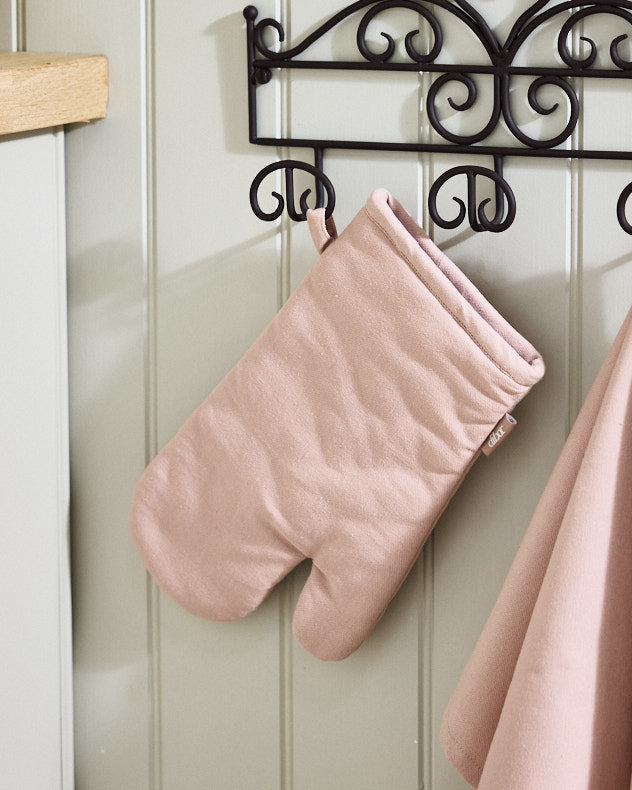 Blush Pink Cotton Oven Glove