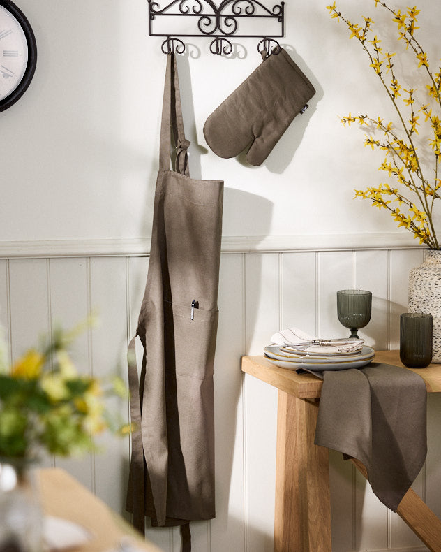 Mocha Cotton Apron