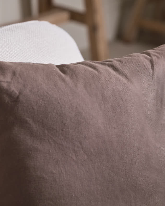 Mocha Cotton Cushion
